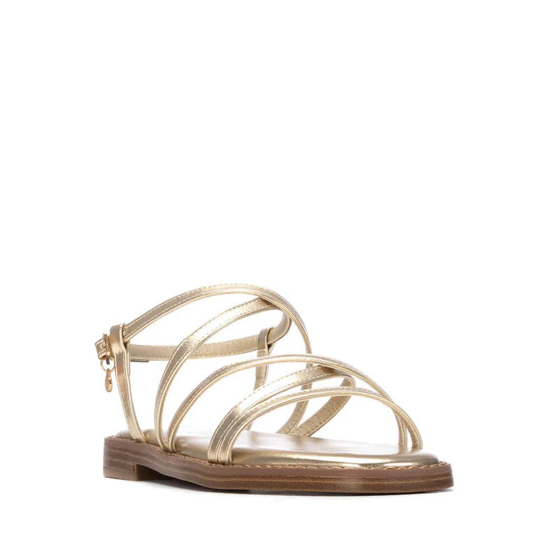 Sandali bassi intrecciati - Oro