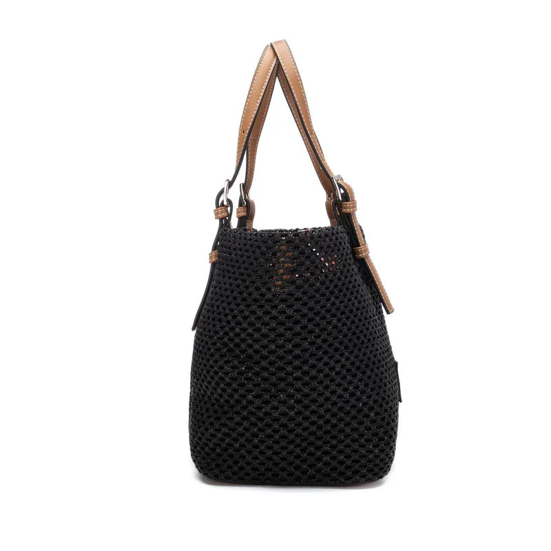 Shopping in rafia - Nero