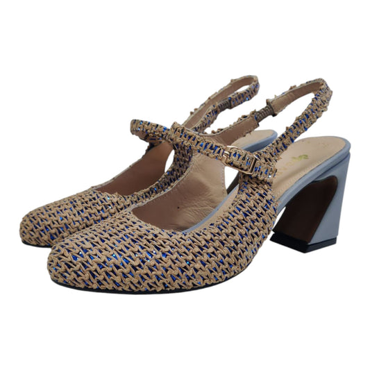 Scarpe in pelle e rafia Lolita