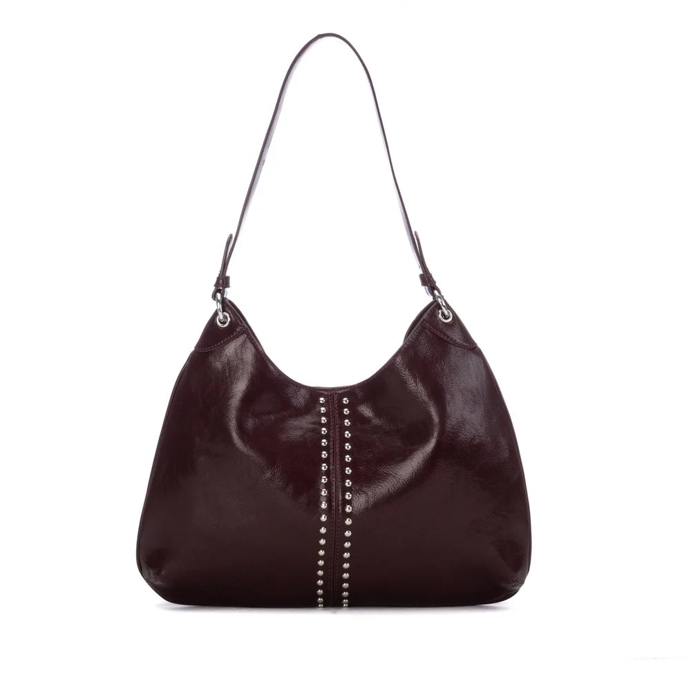 Borsa a spalla con borchie