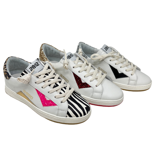 SNEAKERS BIANCHE IN PELLE 2B/DODICI