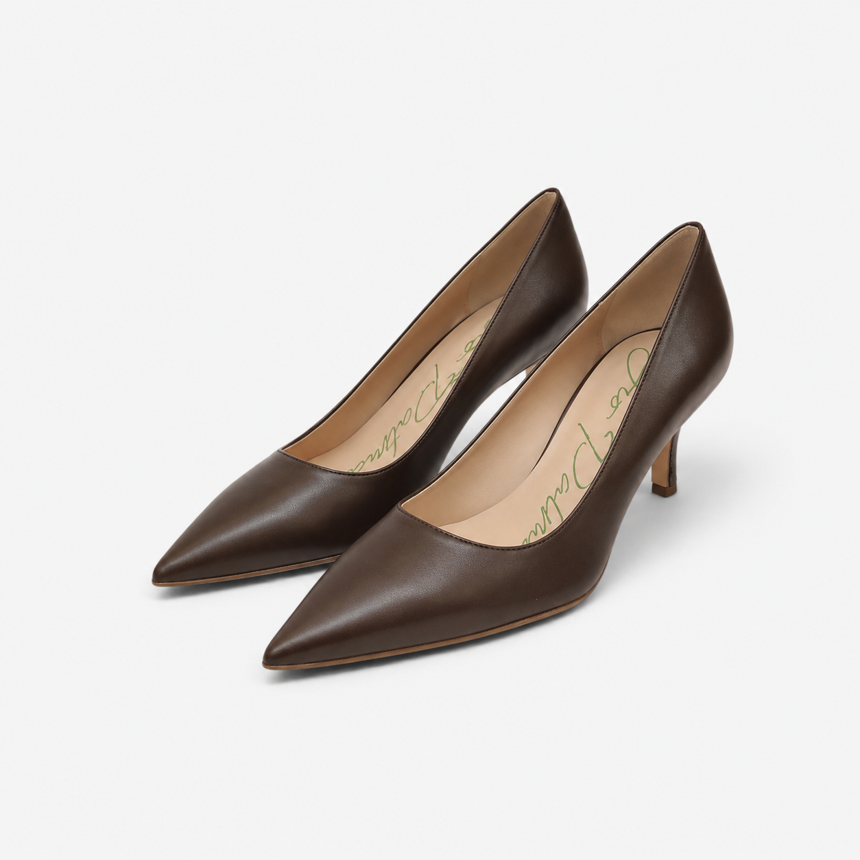 Décolleté in pelle marrone