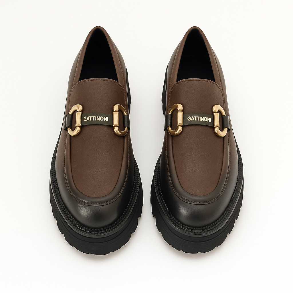 Mocassino con accesorio Gattinoni