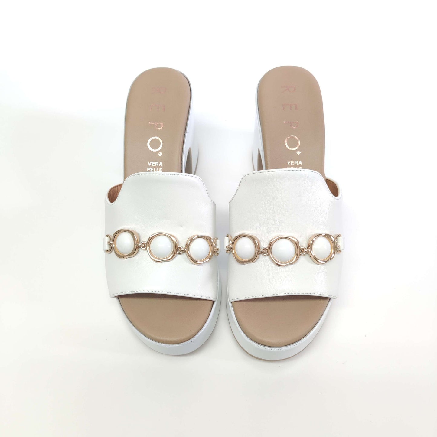 Sandalo Repo in pelle con plateau