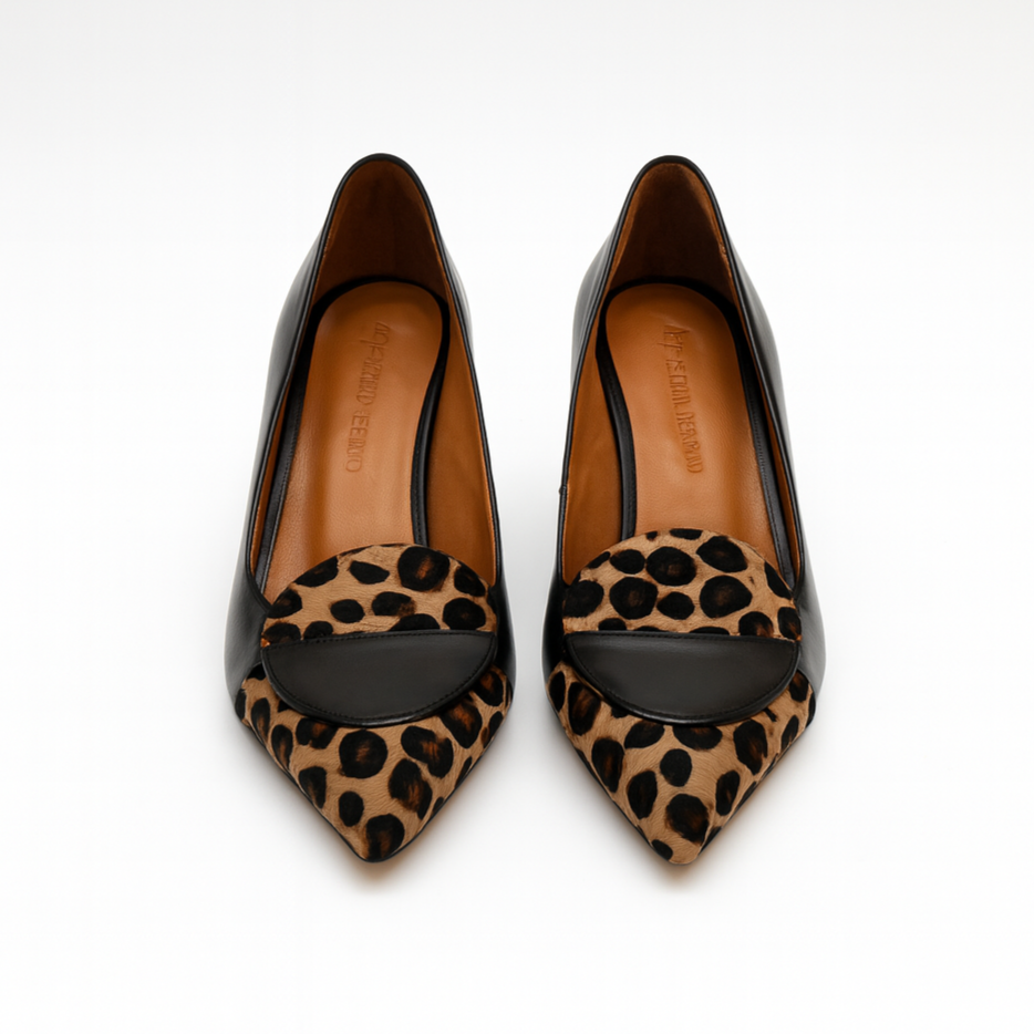 Décolleté dettaglio animalier