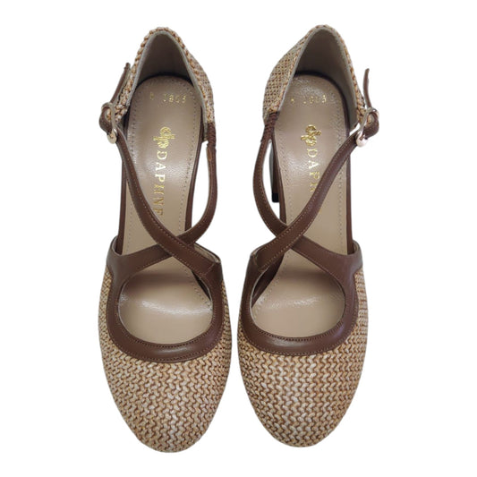 Scarpe in pelle e rafia Dafne