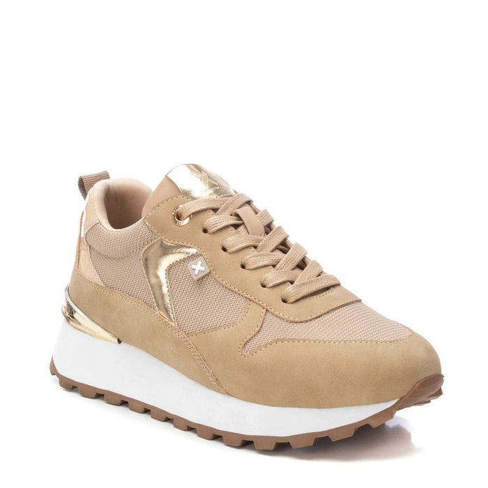 SNEAKERS BEIGE CON DETTAGLIO DORATO