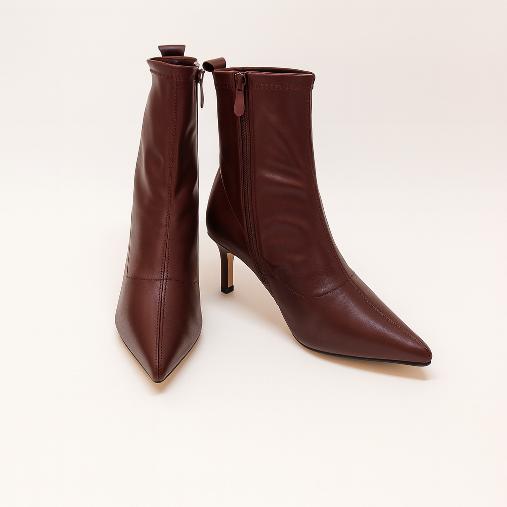 Stivaletto Phard in pelle con tacco