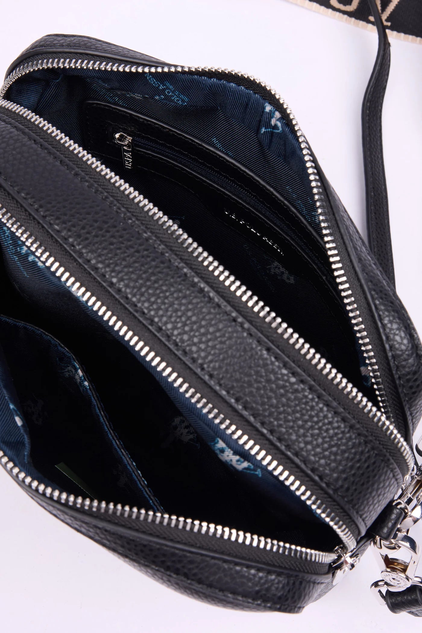 Borsa Mansion Zip Crossbody - Nero