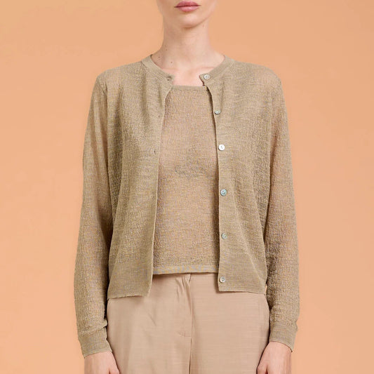 Cardigan in crepon