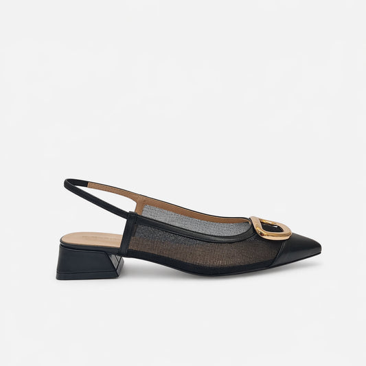 Slingback con accessorio