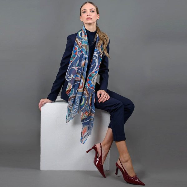 Foulard stampa floreale - Bissoli