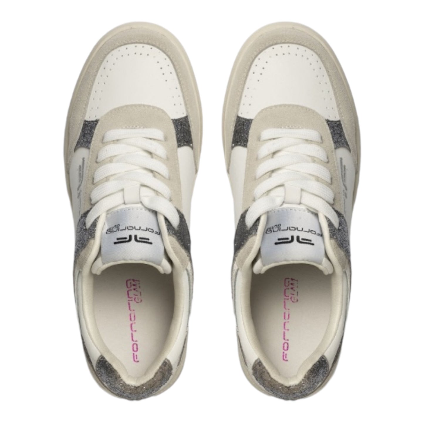 SNEAKERS FORNARINA GLAM WHITE ARGENTO