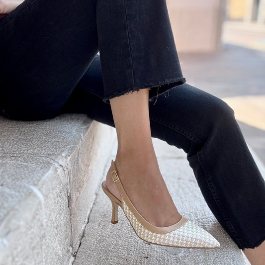 Décolleté Etiope panna e beige