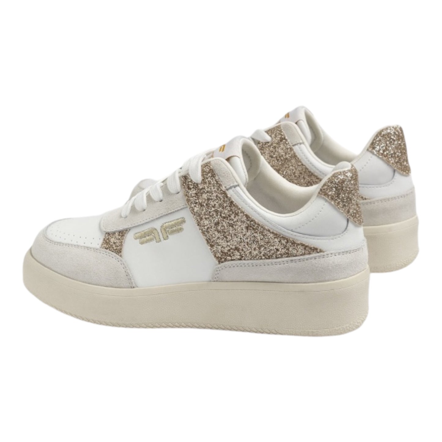 SNEAKERS FORNARINA GLAM WHITE GOLD