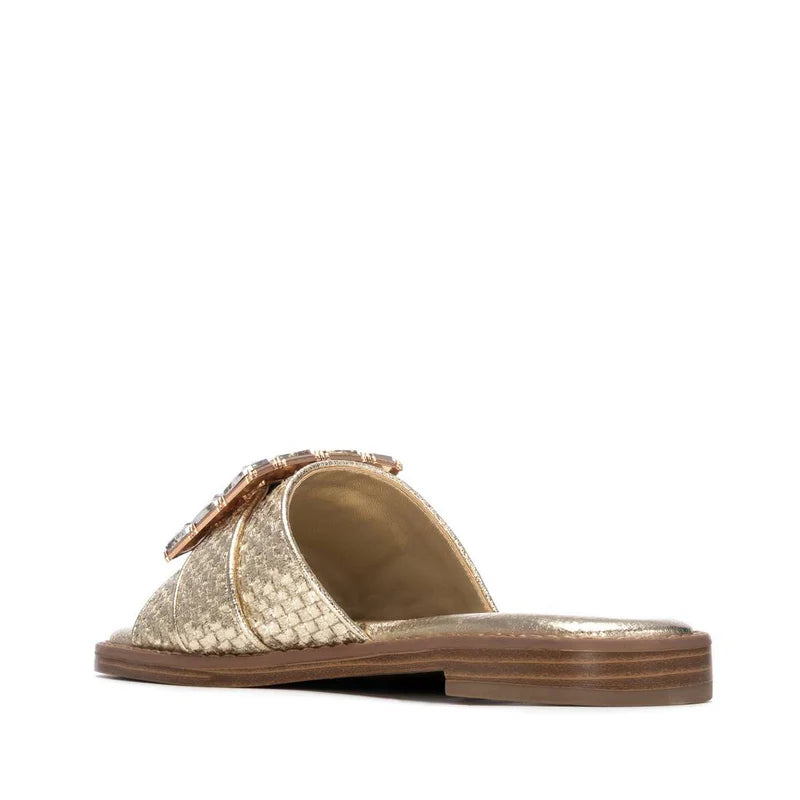 Sandali slides con applicazione Xti