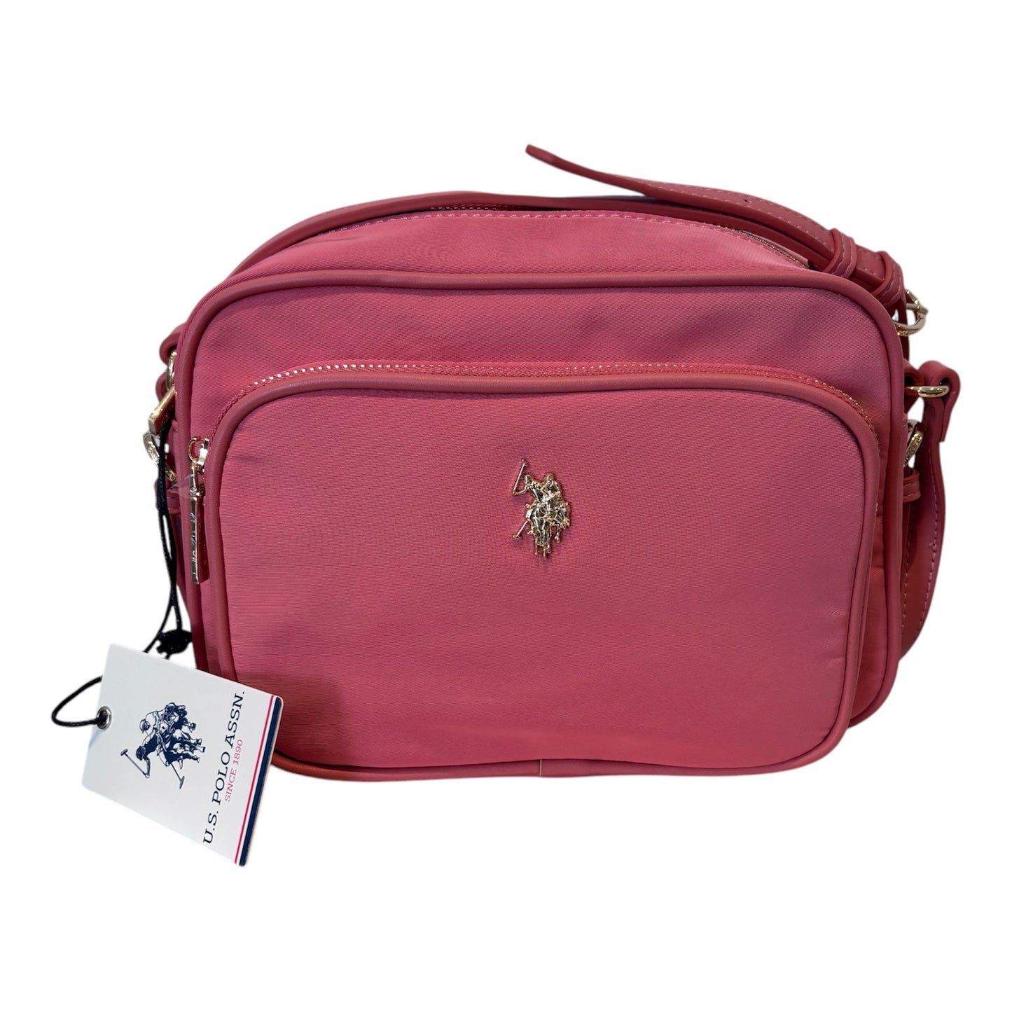 Borsa U.S. Polo Assn a tracolla corallo