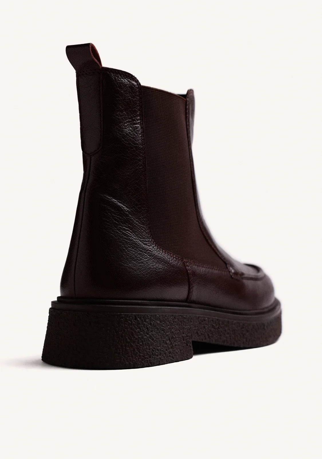 Stivaletti Chelsea in pelle brown