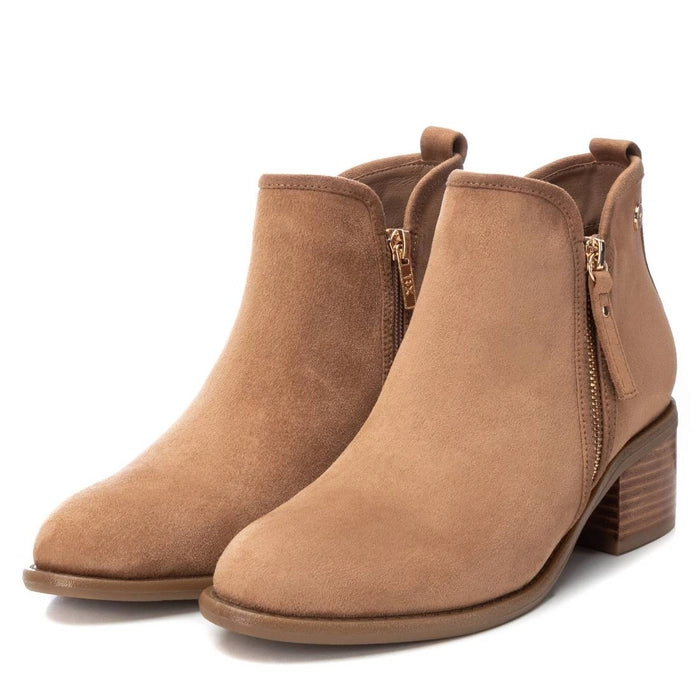 STIVALETTO CAMEL CON ZIP