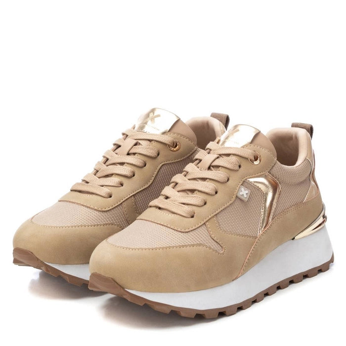 SNEAKERS BEIGE CON DETTAGLIO DORATO