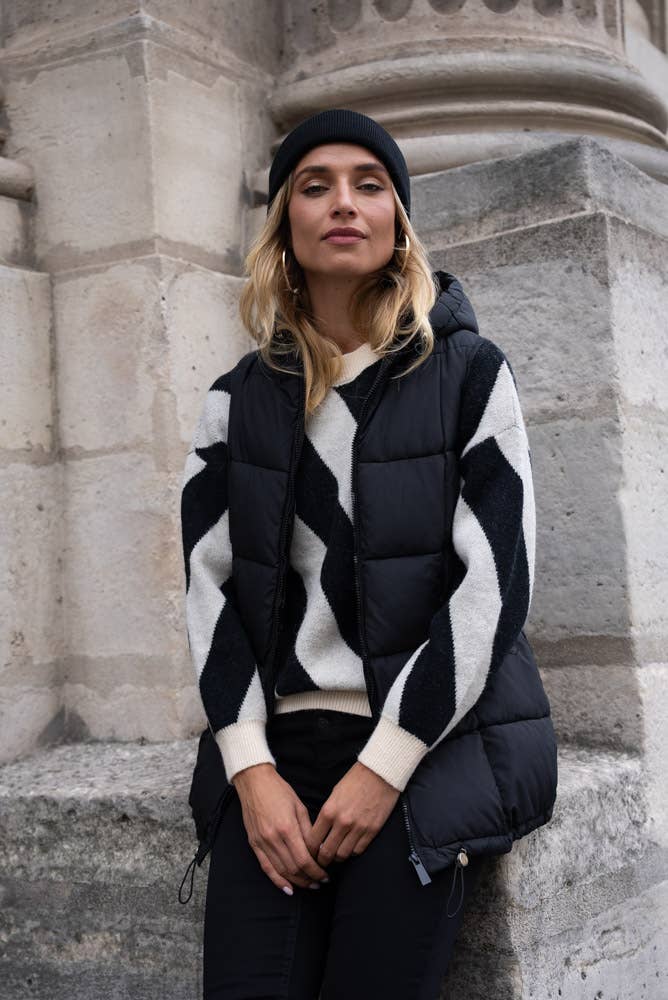 Gilet imbottito lunghezza media