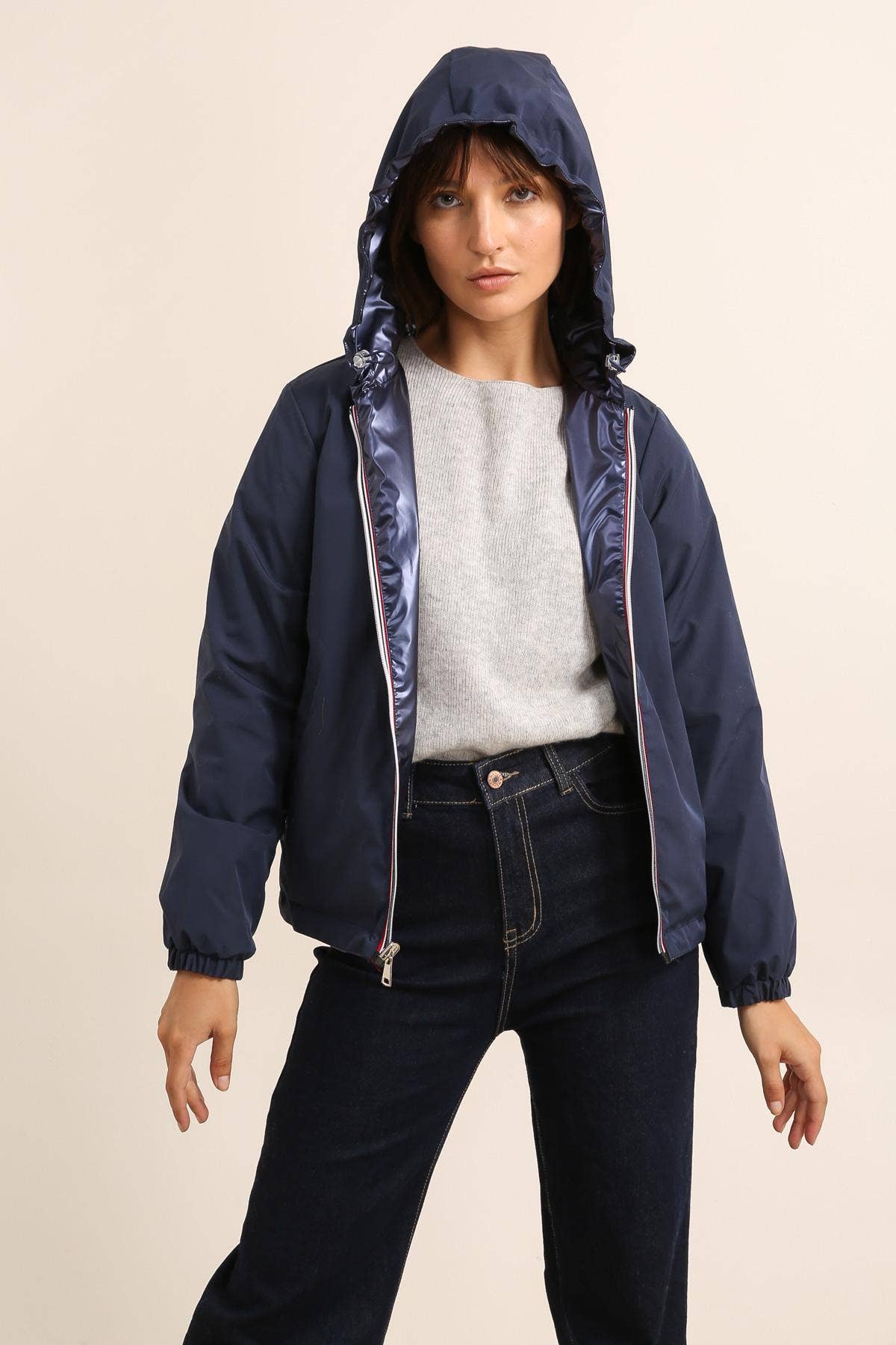 Giacca corta reversibile