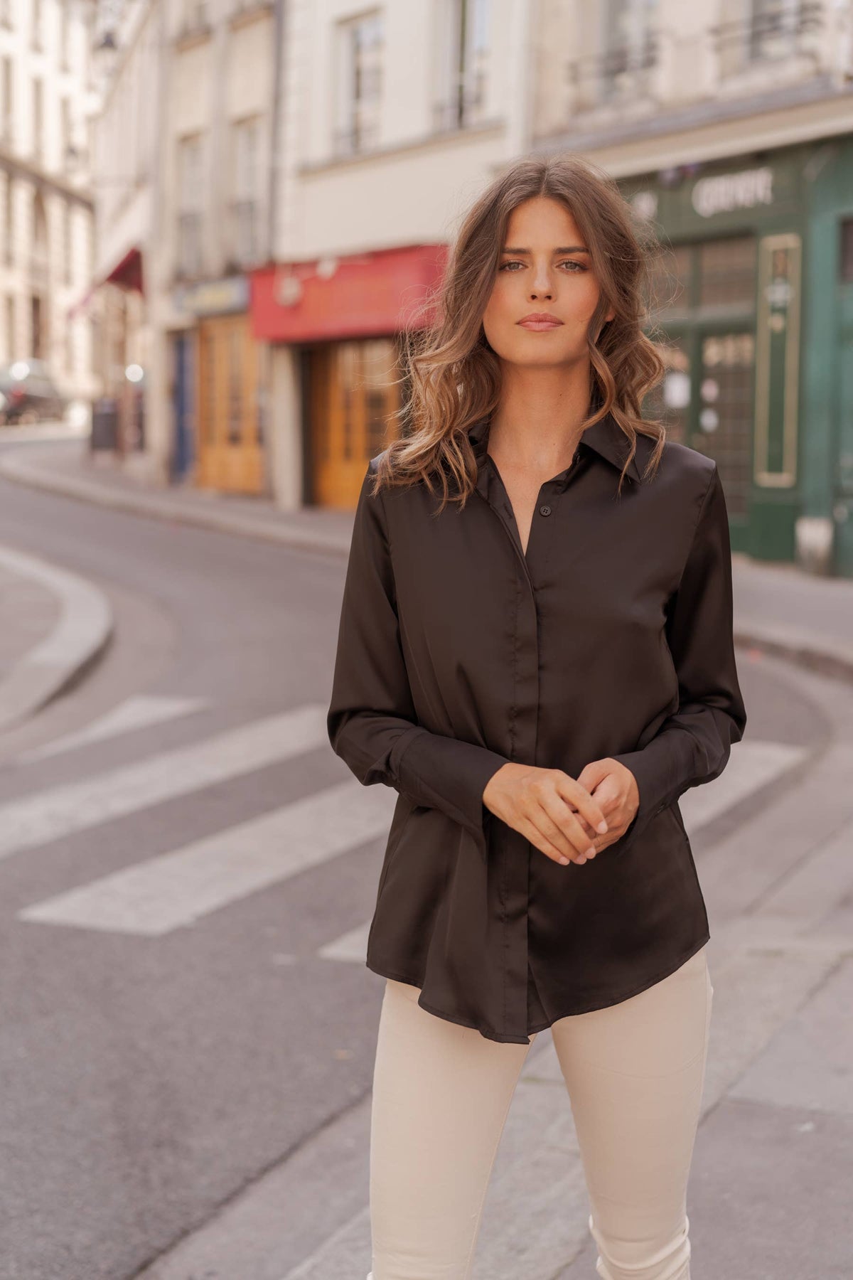 Camicia Léa in raso (S-M-L-XL) FW26 - CK08091