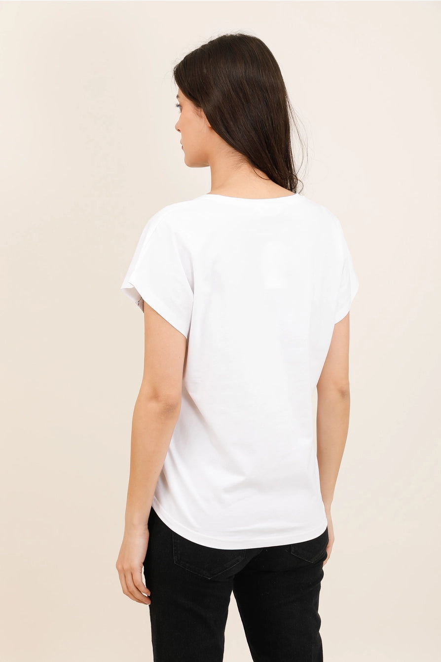 T-shirt motivo floreale