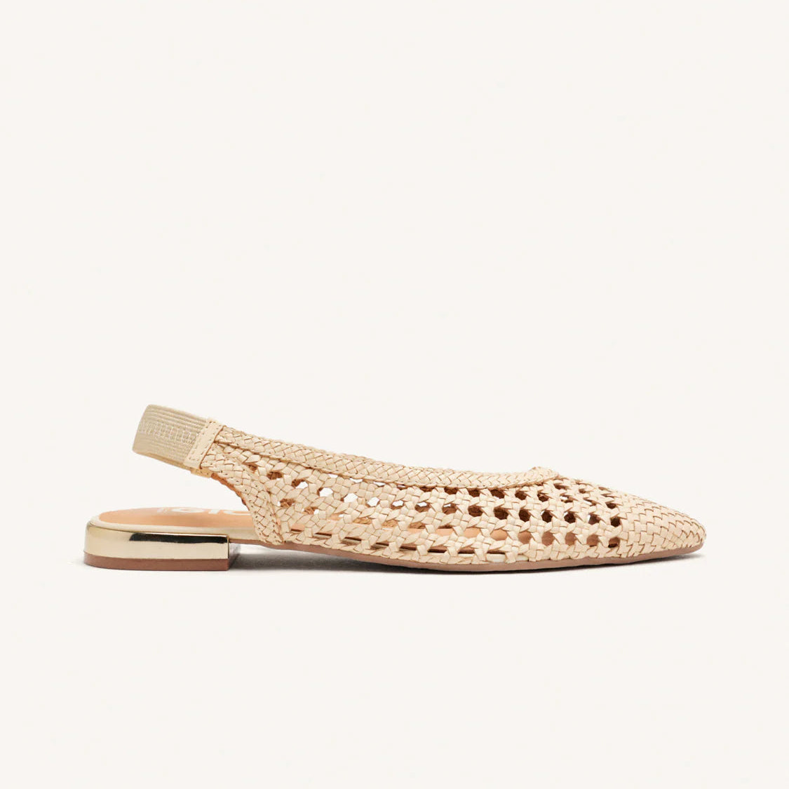 Slingback traforata off-white