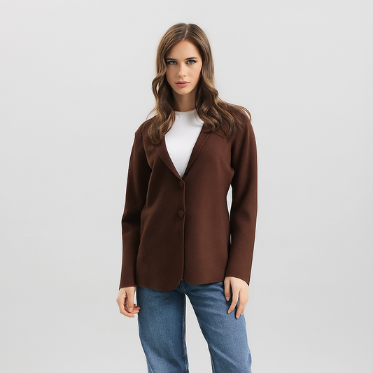 Giacca in maglia - Moro