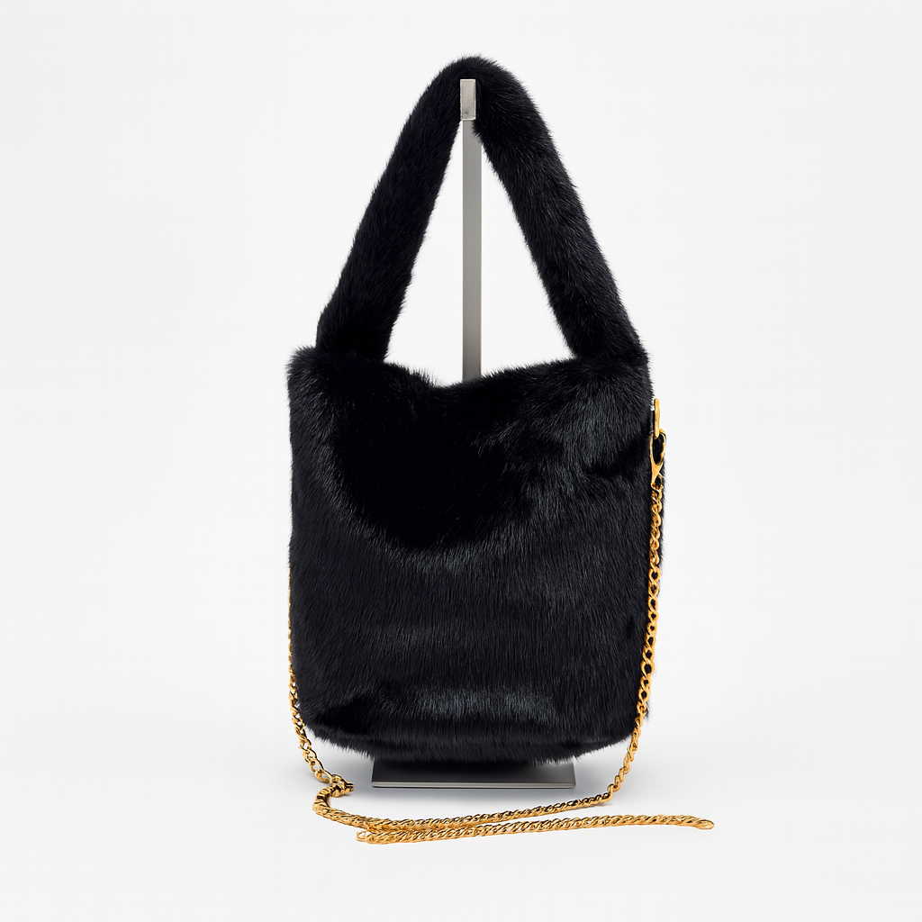 Borsa in ecopelliccia secchiello