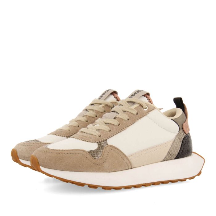 SNEAKERS RETRO BIANCHE CON DETTAGLI PASTELLO DA DONNA KILLIN