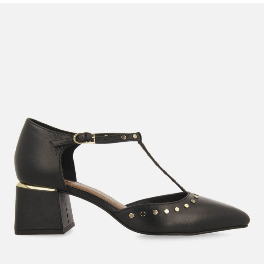 Décolleté Gioseppo Sumeg con t-bar e borchie