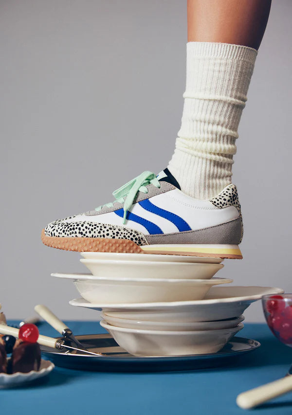 Sneakers pelle stampata animalier Bislig