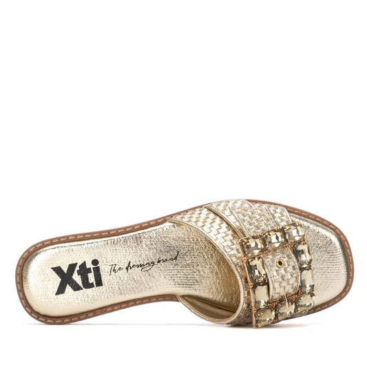 Sandali slides con applicazione Xti