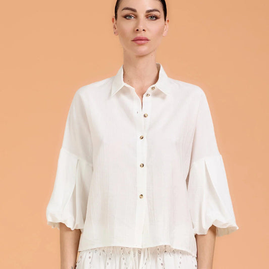 Camicia maniche a palloncino