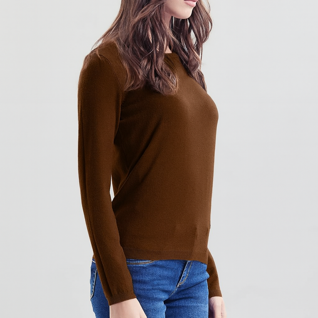 Girocollo marrone