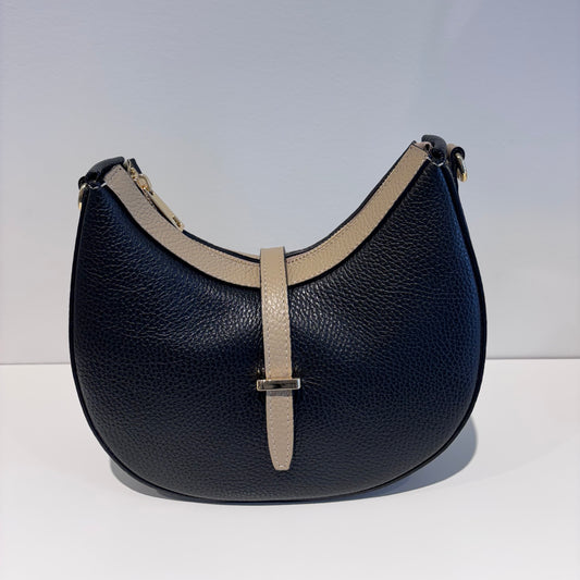 Borsa IRIS a tracolla in pelle bicolor