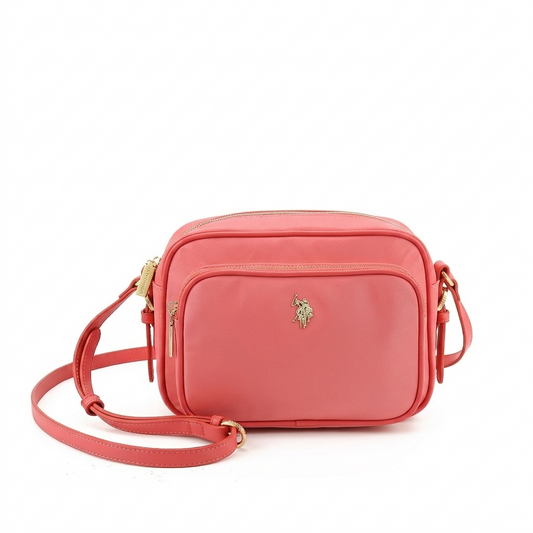 Borsa U.S. Polo Assn a tracolla corallo
