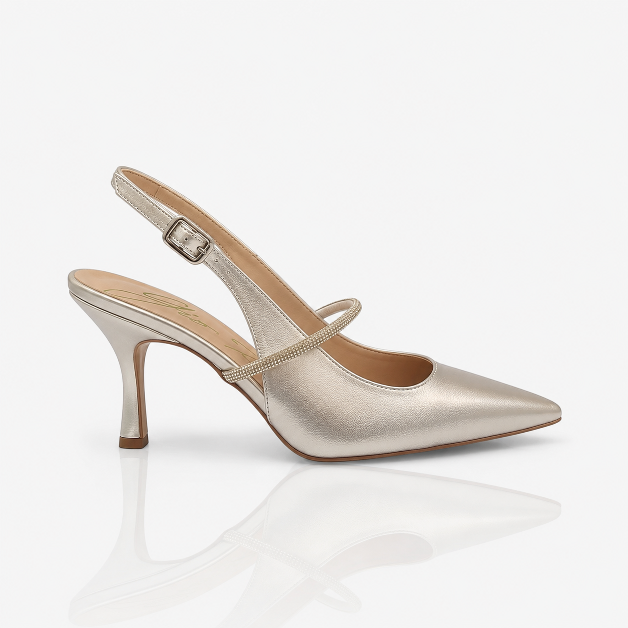 Chanel in pelle con braccialetto - argento