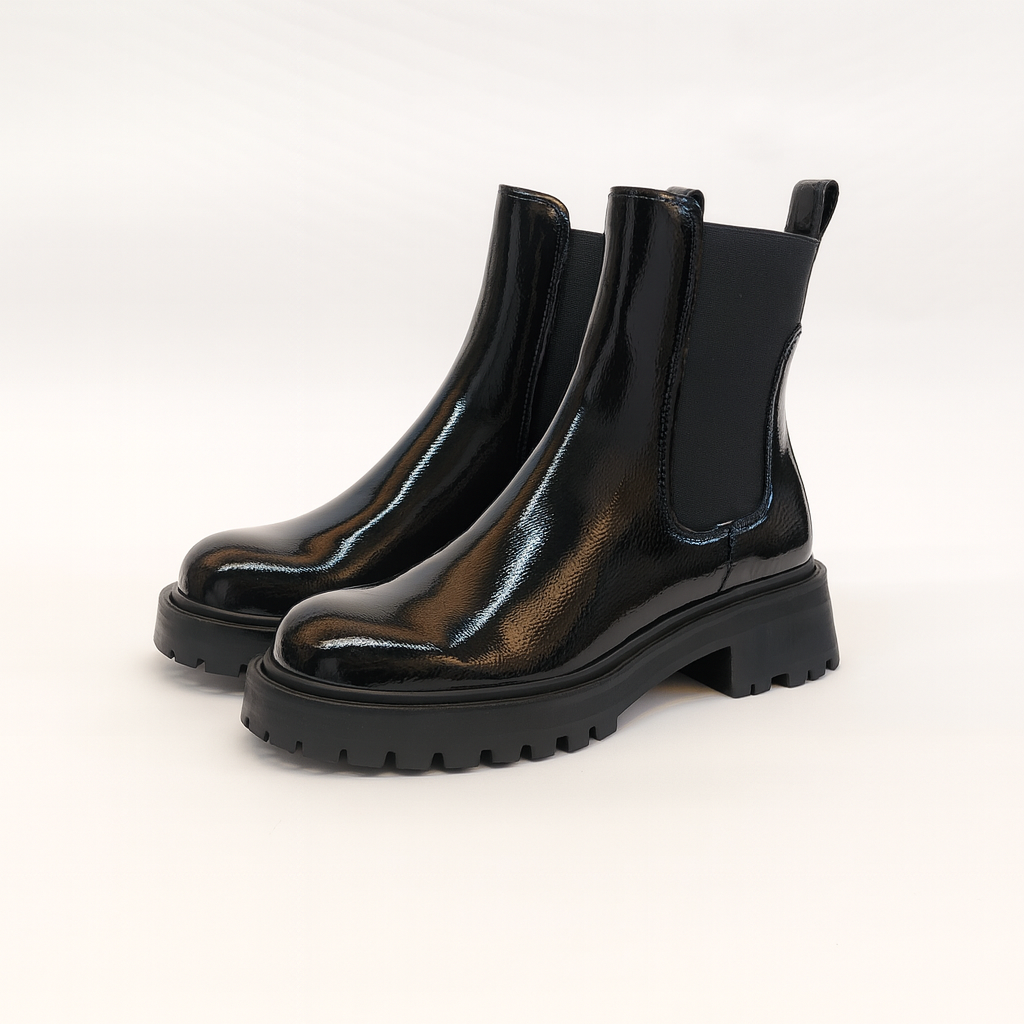 Chelsea boots in pelle lucida