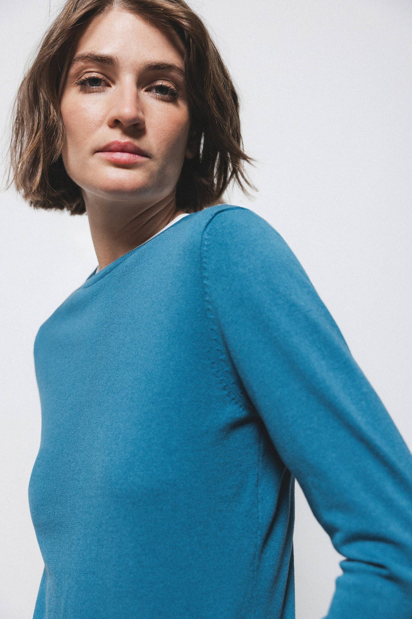 Maglia basic a tinta unita