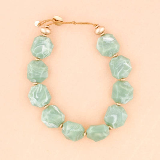 Collana pietre in resina