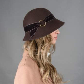 Cappello cloche marrone - Bissoli