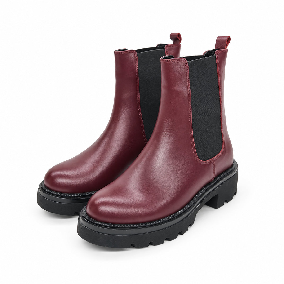 Stivaletto chelsea bordeaux