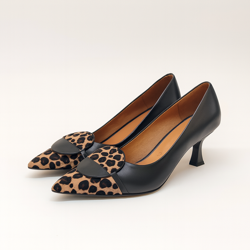 Décolleté dettaglio animalier