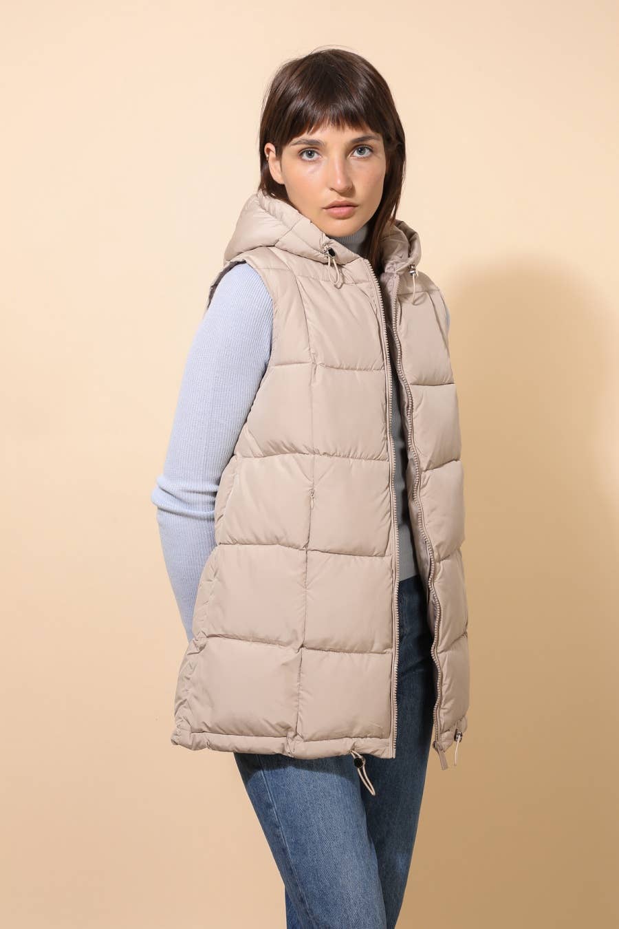 Gilet imbottito lunghezza media