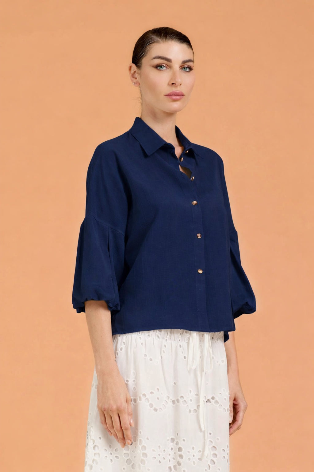 Camicia maniche palloncino