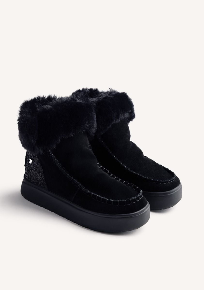 Gioseppo Mou Alpena in tessuto e pelliccia