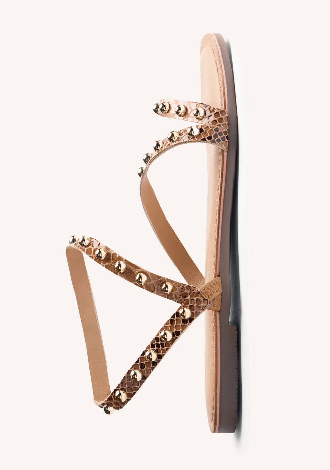 Sandali animalier borchie